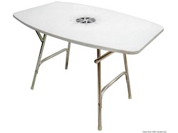 Tavolo pieghevole ovale 95 x 66 cm