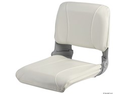 Sedile con schienale ribaltab.e sfil. Bianco/blu