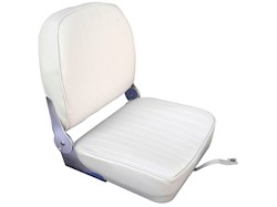 Sedile schienale ribaltabile in vinile bianco