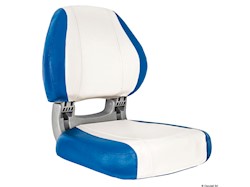 Sedile ergonomico Sirocco blu e bianco