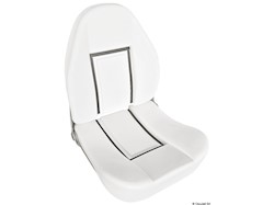 Sedile comfort CP48 con schienale alto ribaltabile Grigio chiaro/scuro