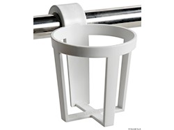 Portabicchieri universali in plastica da installare a scatto su pulpiti o battagliole