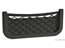 Rete portaoggetti nera 250x115x10 mm