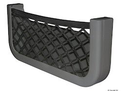 Rete portaoggetti nera 250x115x30 mm