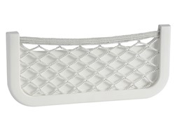 Rete portaoggetti nera 250x115x10 mm