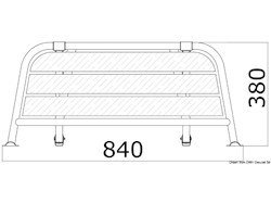 Plancetta di poppa 840 mm