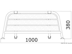 Plancetta di poppa 1000 mm