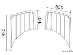 Plancetta poppa tonda 650 mm