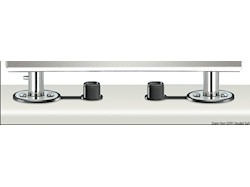 Supporto doppio per piani lavoro ad incasso