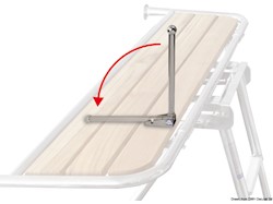 Maniglia abbattibile di risalita universale per plancetta di poppa