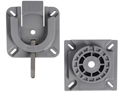 Base girevole e removibile con blocco