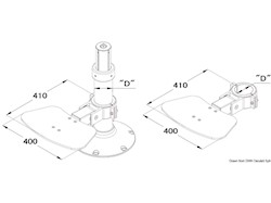 Pedana poggiapiedi pieghevole