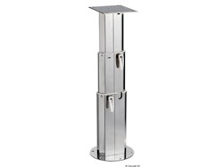 Gamba telescopica in acciaio inox per tavolo