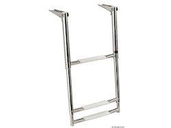 Scaletta inox telescopica larga 3 gradini