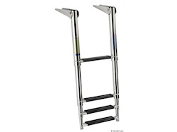 Scaletta telescopica 4 gradini neri