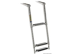 Scaletta telescopica per plancetta con gradini larghi
