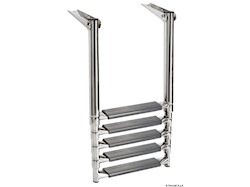 Scaletta telescopica per plancetta con tubi ovali