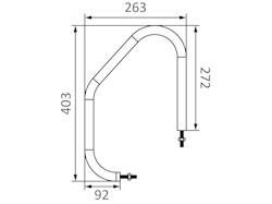 Maniglia di risalita sez. ovale