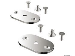 Kit 2 piastre + viti per maniglie di risalita