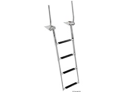 Scaletta telescopica 4 gradini con maniglie