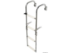 Scaletta pieghevole con attacchi arcuati 3 gradini
