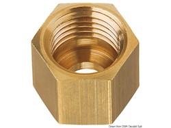 Dado in ottone tubo rame da 8 mm (blister 3 pz)