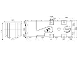 Serbatoio+maceratore 24 V 110 l