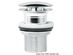 Piletta in ottone cromato Push-Pull