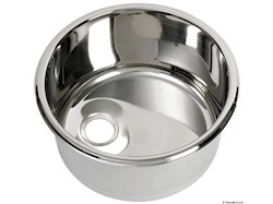Lavello inox tondo 330 x 180 mm