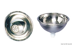 Lavello semisfera inox 350 x 150 mm