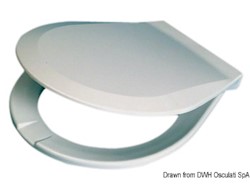 Asse ricambio WC bianco