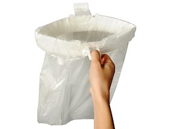 Contenitore porta rifiuti con chiusura automatica a scatto