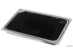 Piani cottura con in acciaio coperchio in vetro