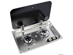 Piano cottura ad incasso con coperchio