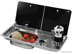 Piano Cottura 2 Fuochi- Lavello SX