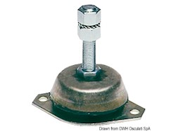 Supporto antivibrante zincato 200 kg