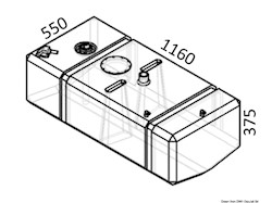 Serbatoio Diesel 598 l
