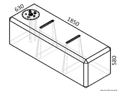 Serbatoio Diesel 598 l