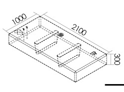 Serbatoio carburante 555 l