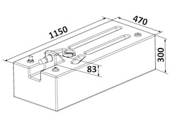 Serbatoio Polietilene 142 l