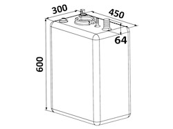 Serbatoio carburante Polietilene 70 l