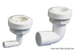 Bocchettone per serbatoio acqua flessibile a 90°