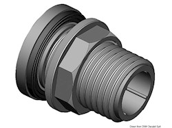 Attacco in polipropilene per serbatoi