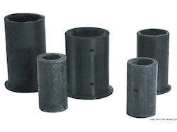 Boccola per linee d'asse completamente in gomma; versione esterno/interno in millimetri