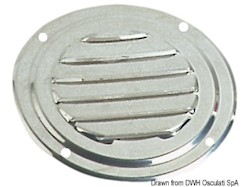 Griglia inox tonda 63 mm