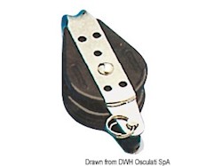 Bozzello sfere 1 puleggia fisso arricavo 6x22