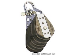 Bozzello sfere 3 pulegge grillo 6x22