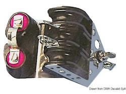 Bozzello sfere 3 pulegge strozzascotte 10x38 con arricavo