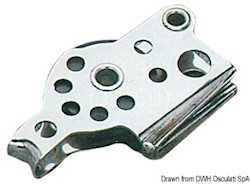 Bozzello 1 puleggia strozzascotte arricavo 6x25