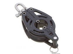 Bozzello 1 puleggia girevole bloccabile arricavo B